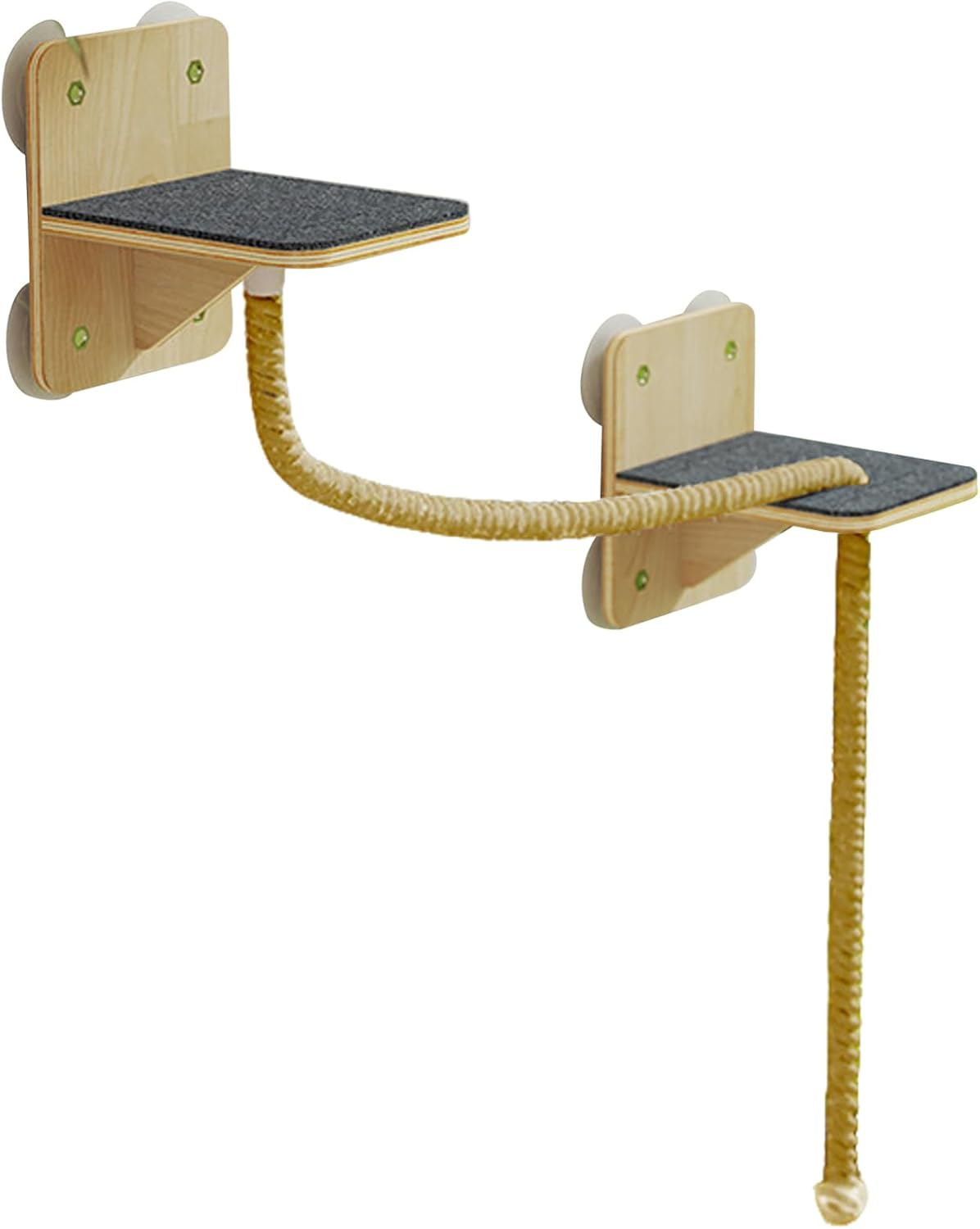 Wall Cat Shelves,Indoor Cat Wall Shelves Tree Tower - Natural Toys Perch Tree Scratching Tower Stairs for Window Home Play Indoor Outdoor image number 3