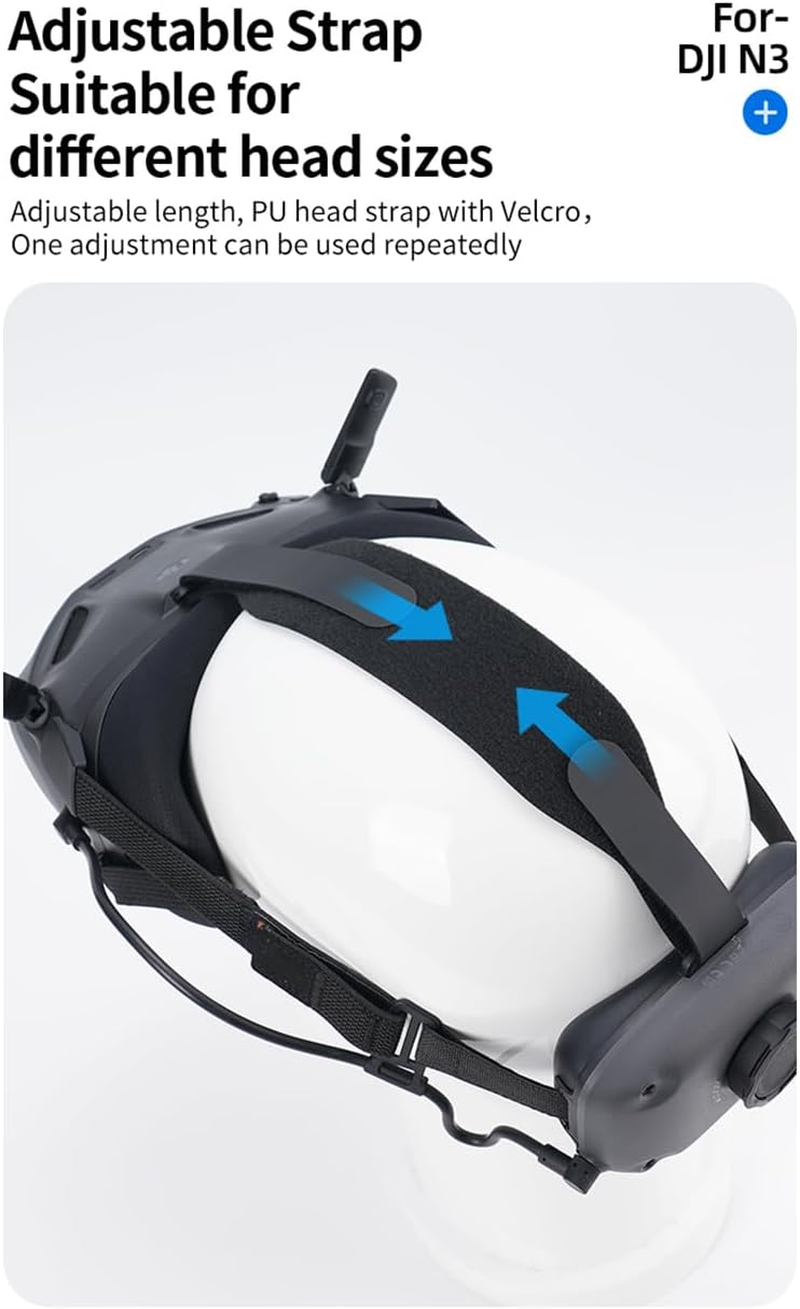 Headband Strap for DJI Goggles N3, Easy to Wear, Comfortable, Headband Belt, Decompression Headband, Protective Headwear for DJI Neo/Avata 2 Motion Fly More Combo Drone Accessories (Simple) image number 4