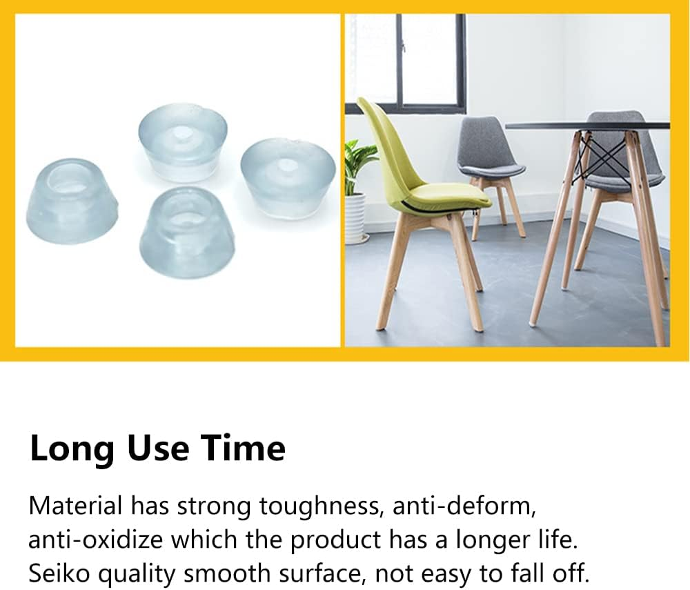 20 Pcs Rubber Feet Pads for Furniture Adhesive Clear Bumper Pads 2 Sizes Shock-Absorbing Buffers Noise Absorption Protectors Pads for Kitchen Cupboard Home Door Handle Knob, Large (&Oslash;27Mm) image number 5