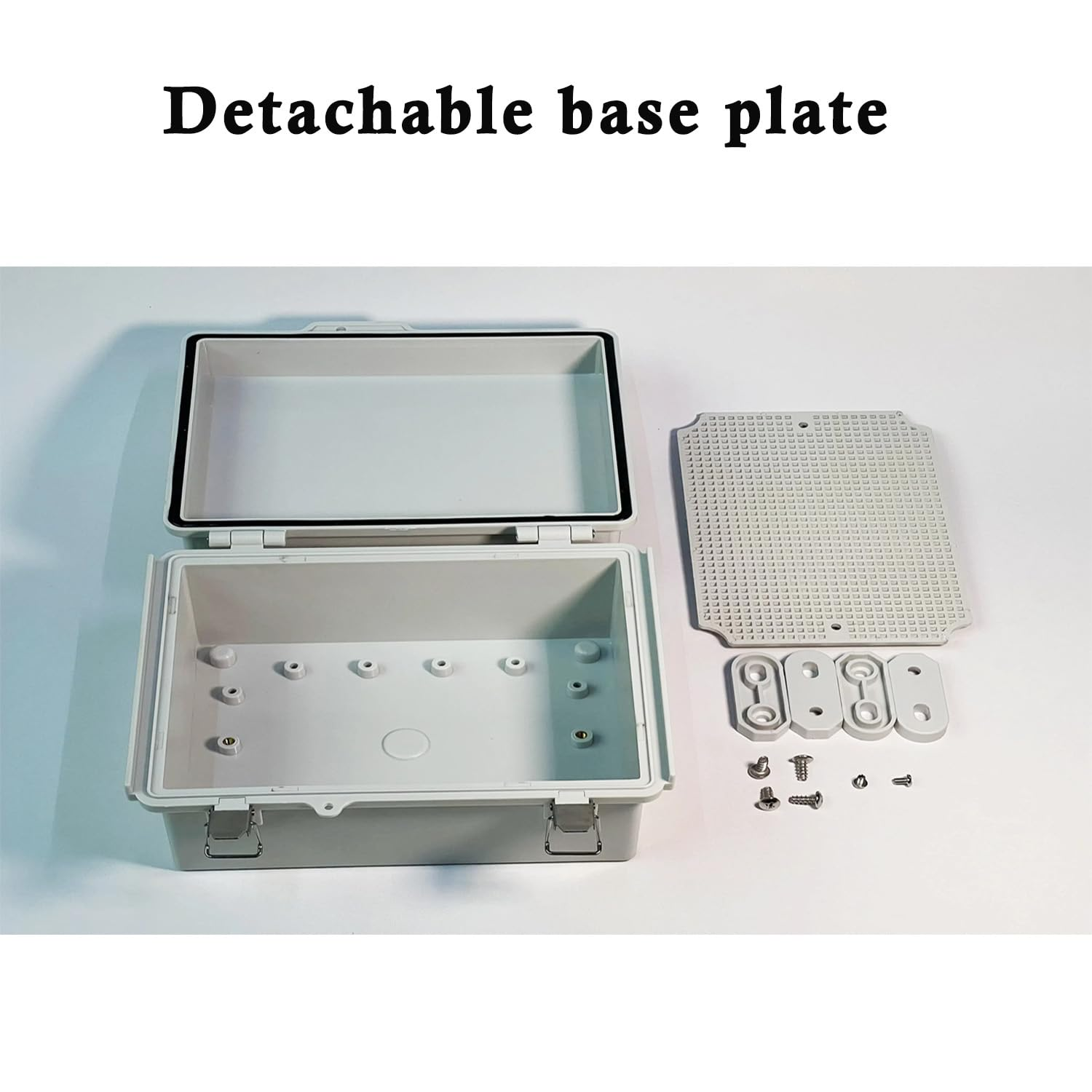 LUXINFODIO Outdoor Electrical Junction Box Waterproof with Excellent Sealing and Durability Compatible with POE and Power Meters for Electrical Projects External Dimensions 170 * 220 * 110Mm image number 4