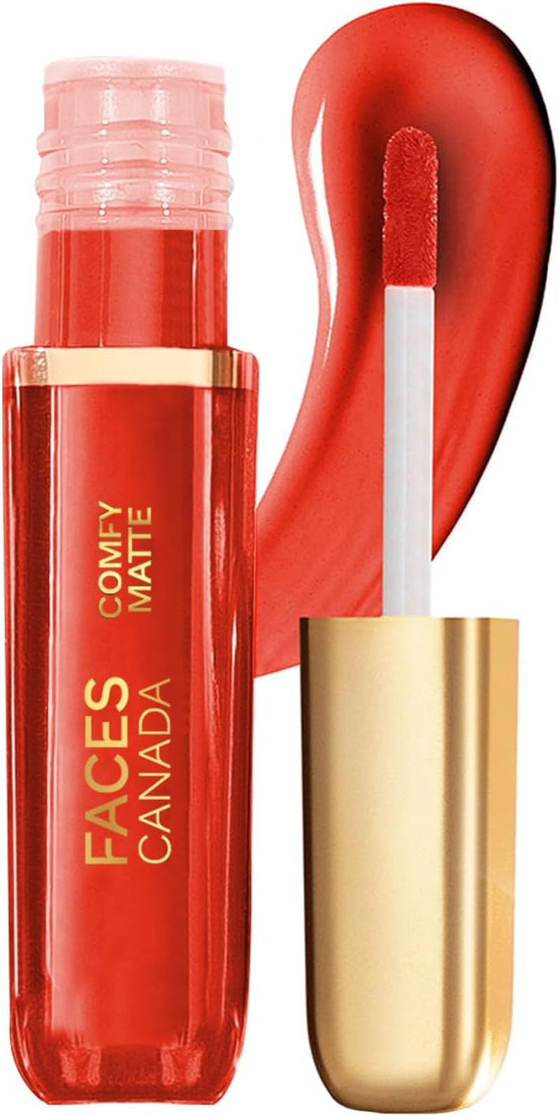 FACES CANADA Comfy Matte Liquid Lipstick - No Big Deal 12, 3 Ml | Comfortable 10HR Longstay | Intense Matte Color | Almond Oil & Vitamin E Infused | Super Smooth | No Dryness | No Alcohol - End Of Story 03 image number 3