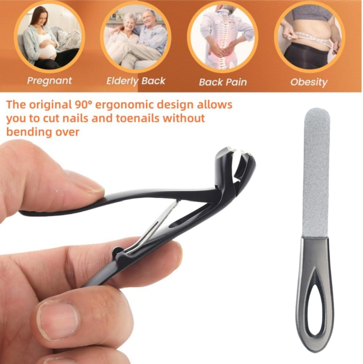 Purchase Products Such as Nail Clippers, Nail Kits and High-Quality Steel, Ergonomic Toenails, Nail Trimming and Pedicure Products for Both Men and Women image number 4