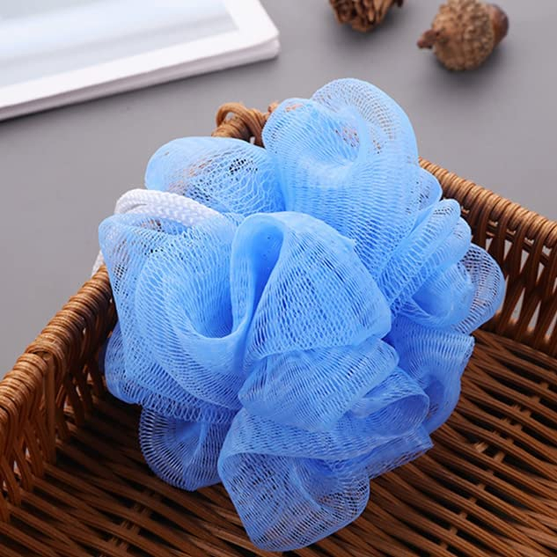 Bath Sponge Shower Loofahs Exfoliator Scrubber Ball (20G/Pcs) Mesh Pouf Bath Scrunchies Body Wash Puff (Set of 4) Random Color image number 1