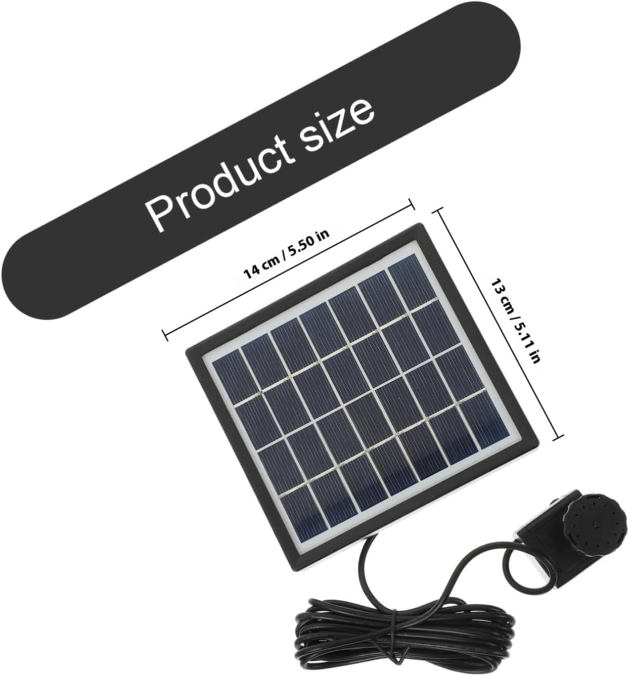 Angoily Solar-Powered Fountain Pump for Garden Small Pool Water Feature Outdoor Bird Bath Decor with Floating Design image number 4