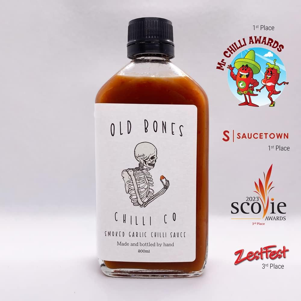 Old Bones Chilli Co - Smoked Garlic Chilli Sauce, 200G