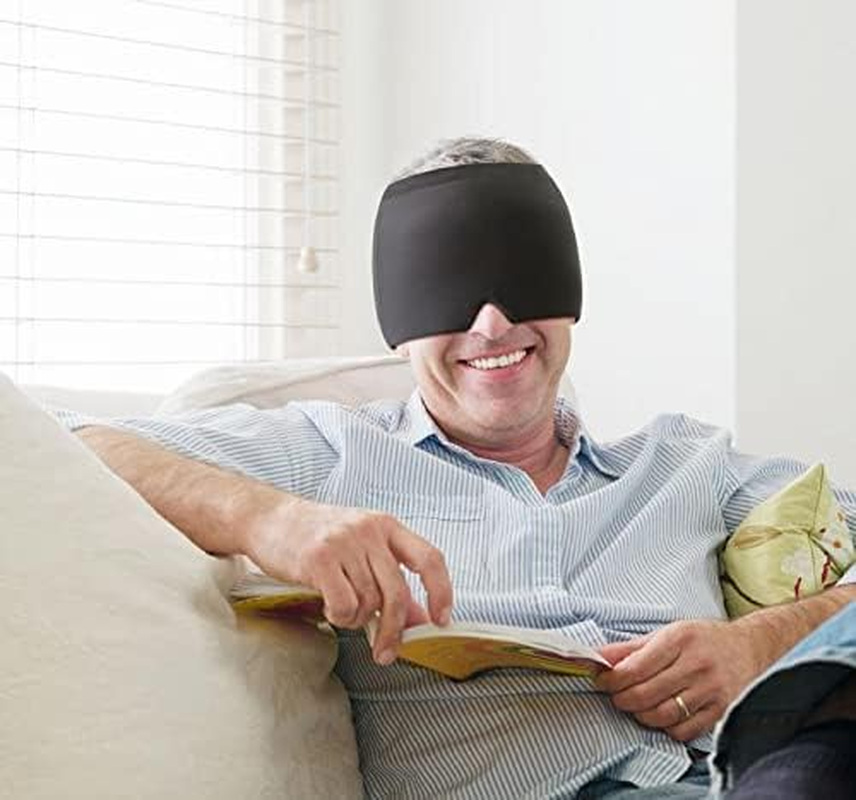 Techshining Migraine Cap Gel Ice Pack for Alleviating Headache, Puffy Eyes, Tension, Sinus, Stress, Cold and Hot Head Wrap for Easing Pain image number 5