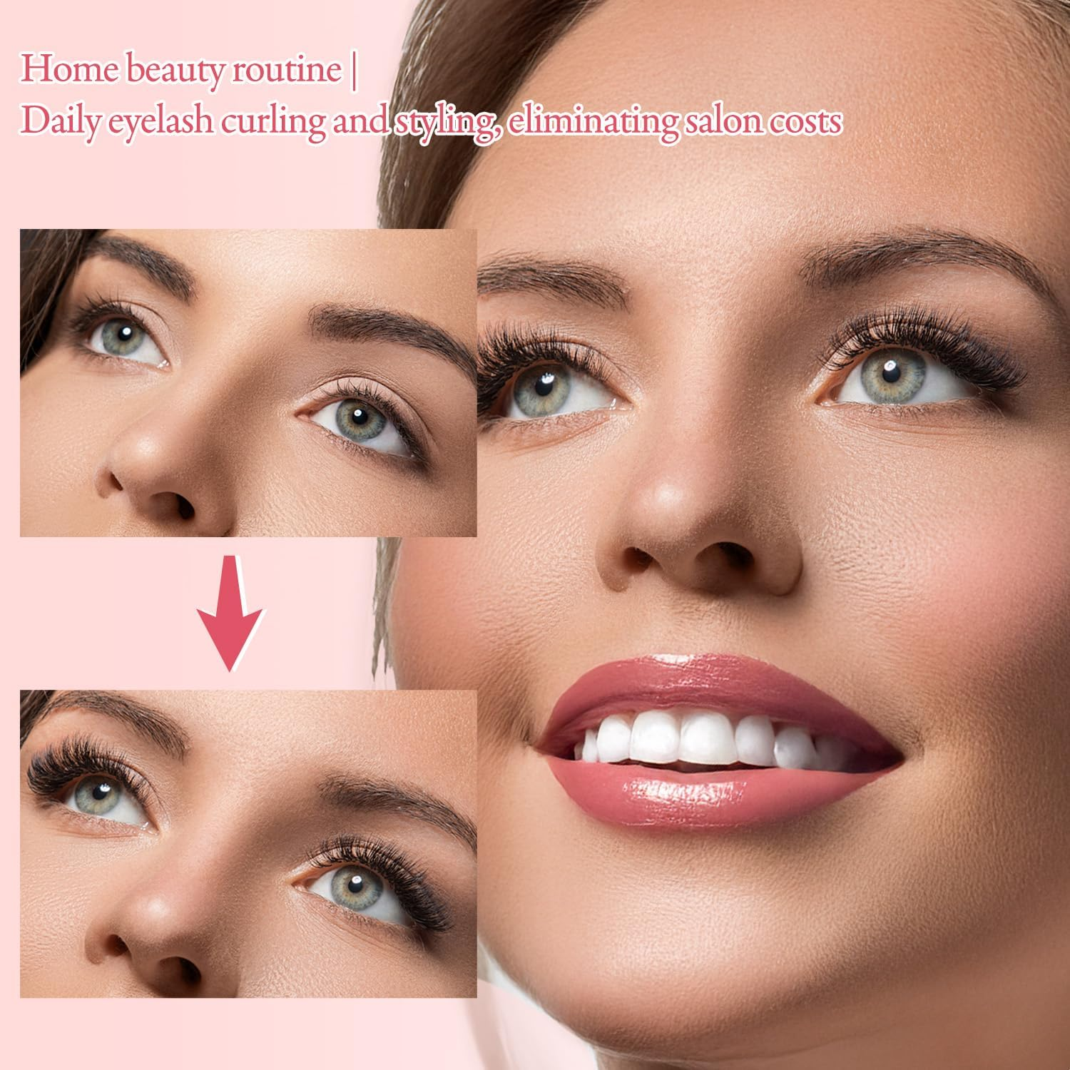 WALWAL 36 Pcs Curved Silicone Lash Lift Ribbon, Reusable Eyelash Curler Pad Strip Eyelash Curling Aid(6 Colors) image number 1