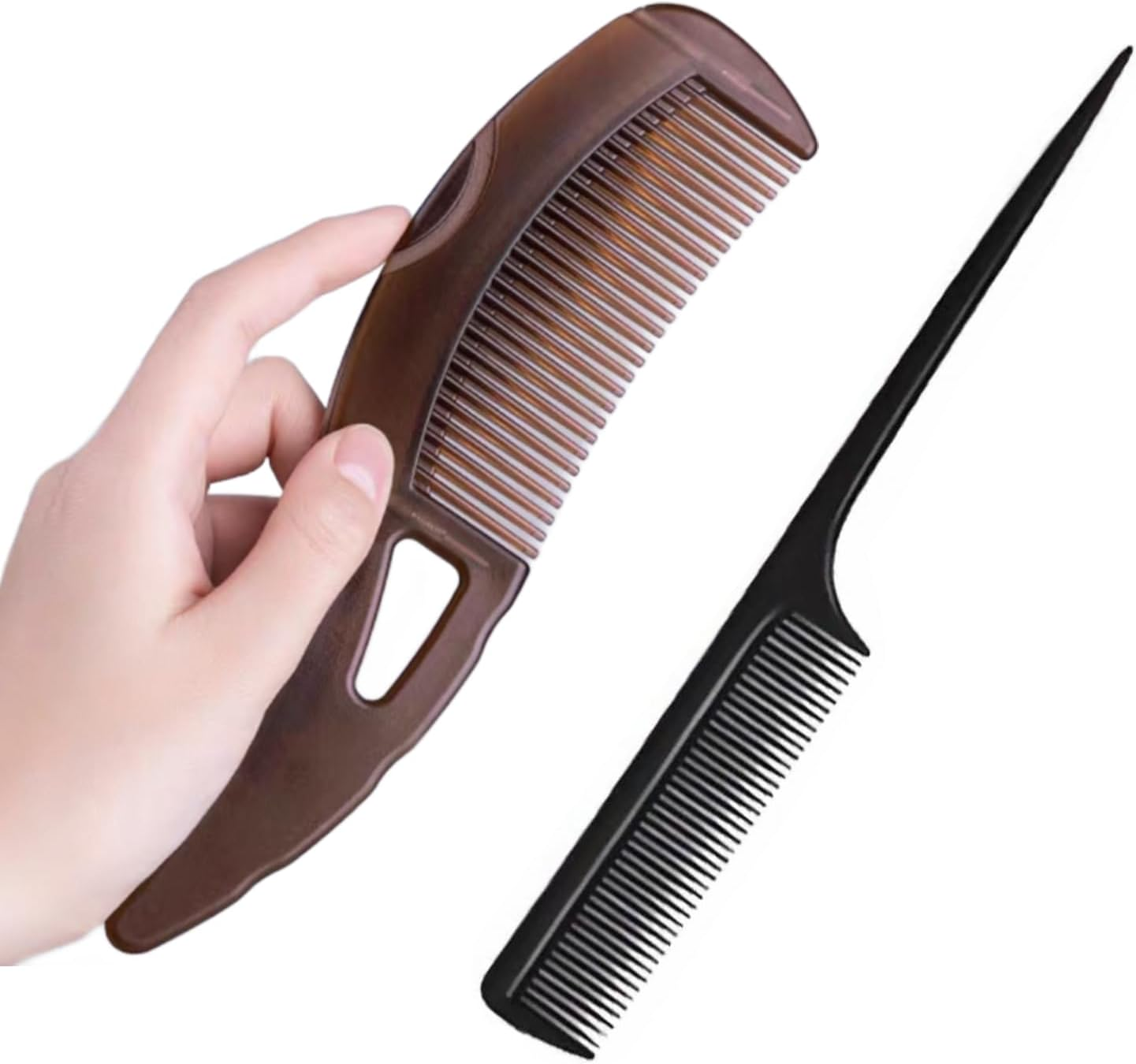 LIANRISES Dandruff Comb, Scalp Sweep Comb for Dandruff Remover, Scalp Cleaning Comb for Women and Men, Hollow Design, anti Static, Clean Hair Press Comb with Tail Comb image number 6