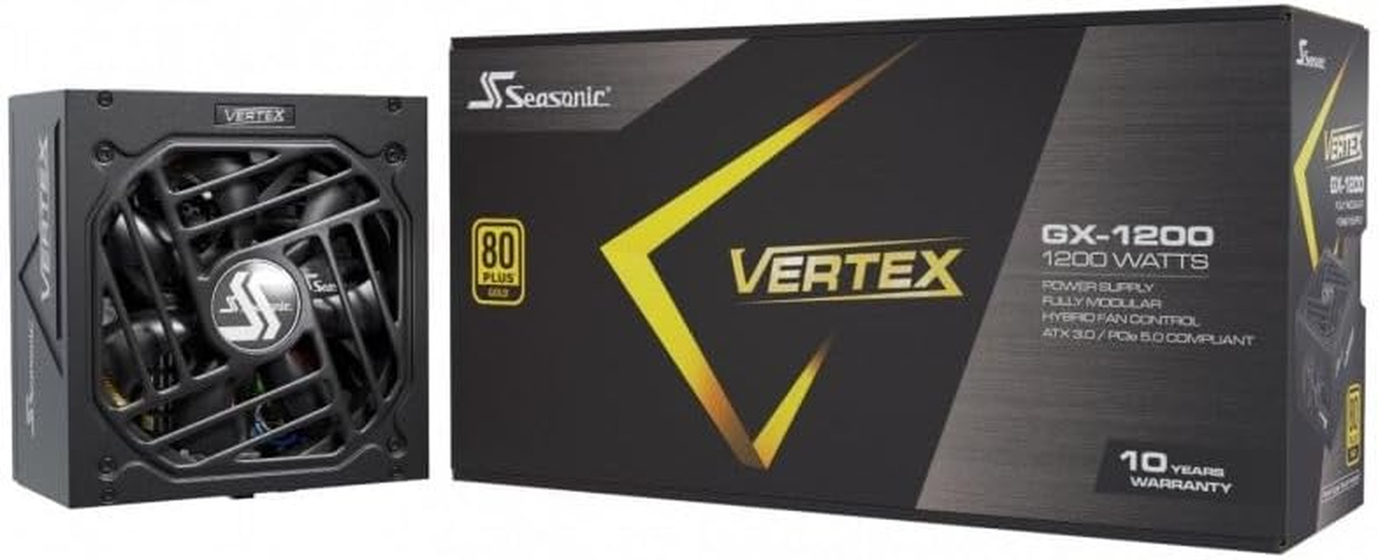 Seasonic Vertex 1200W (GX-1200) 80 plus Gold Modular PSU ATX 3.0 image number 5