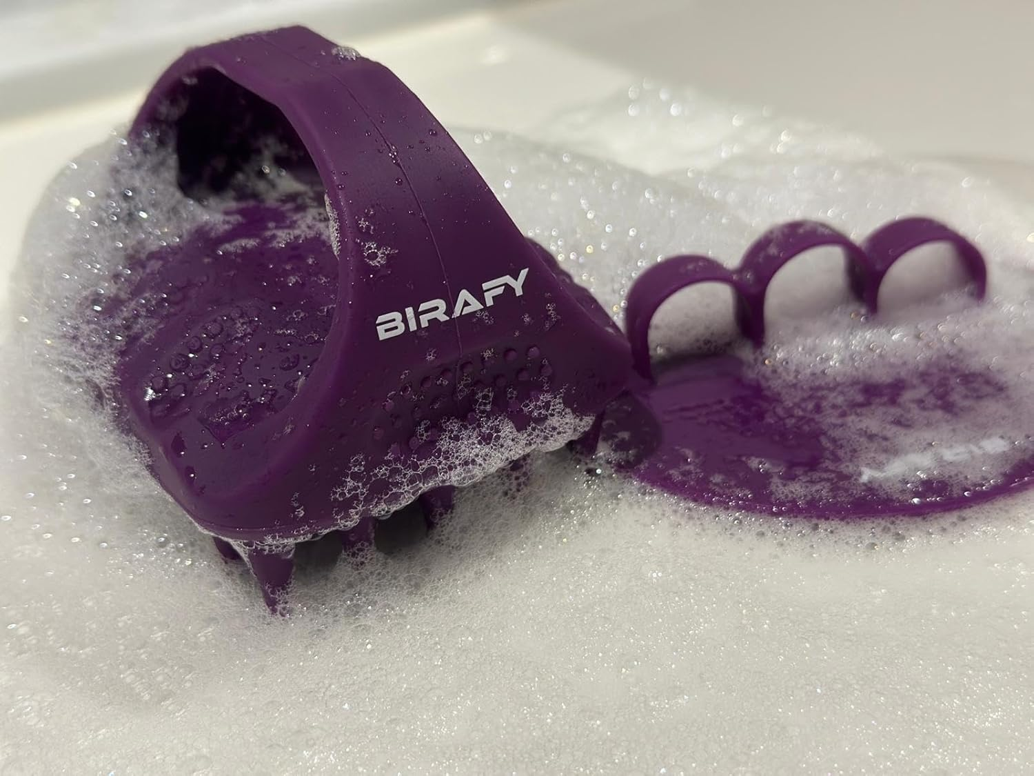 Birafy Scalp Massager & Body Scubber, Premium Silicone Brush for Hair Growth, Exfoliating Shampoo Brush for Scalp Care for Men and Women| 2 Brushes in 1 Box. image number 6