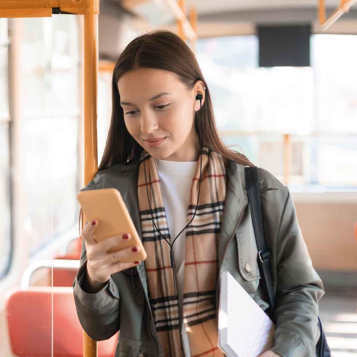 Laser USB C In-Ear ANC Earphone Win In-Line Control Black, USB-C, Earbuds, Smartphone, Iphone 15, PC, Tablet, Voice Assistant, EPS-WANCBK-009 image number 3