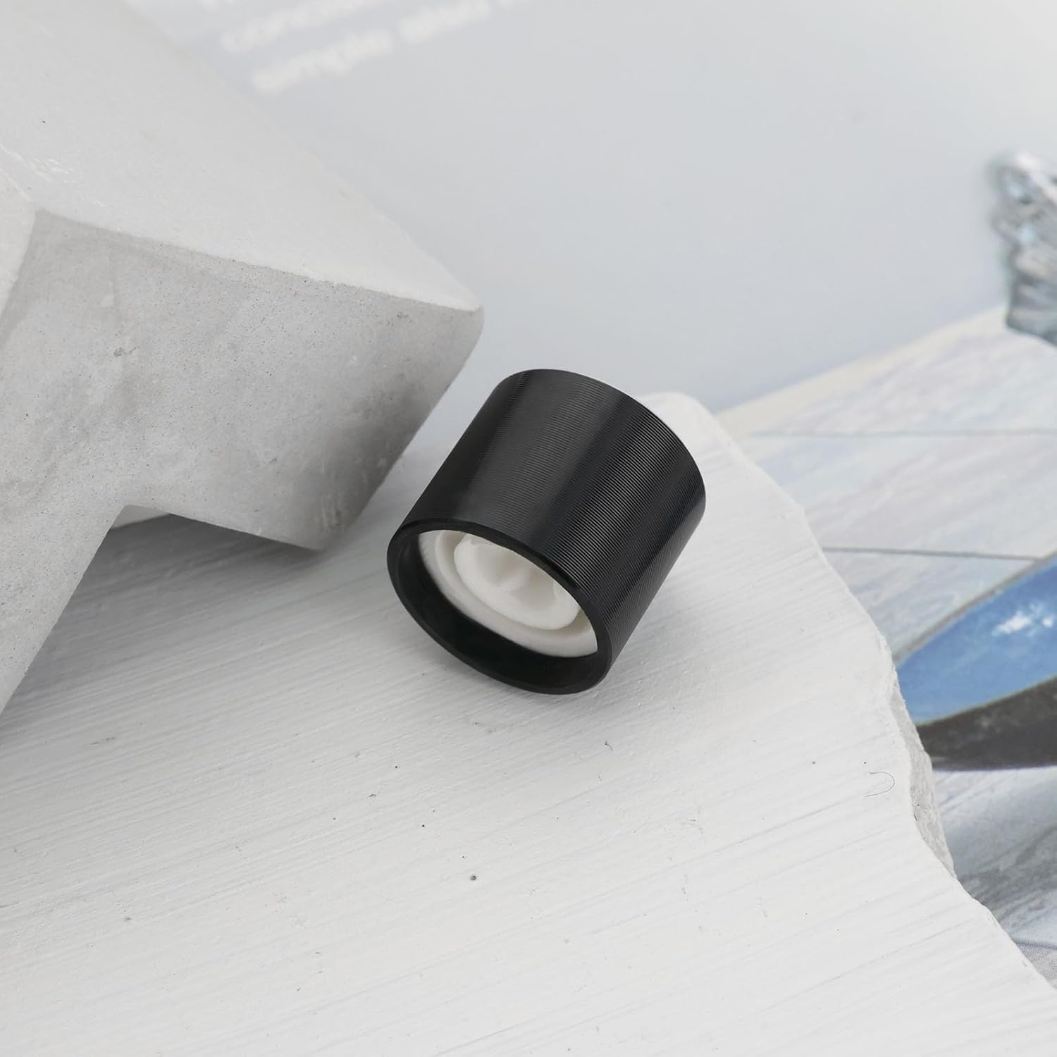 Create Idea 10Pcs 13Mmx15Mm Aluminum Potentiometer Knob Rotary Knob Volume Control Knob Suitable for 6Mm D-Type Shaft Potentiometer Black image number 3