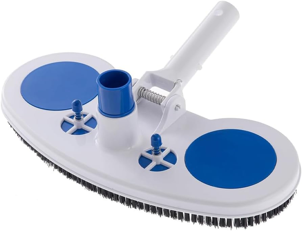 Swimming Pool Suction Head, Plastic Cleaning Supplies, Oval Shaped Suction Brushes for Gaming Consoles, Suitable for Wading Sports, Efficient Cleaning and Easy Removal of Stains (Blue and White) image number 2