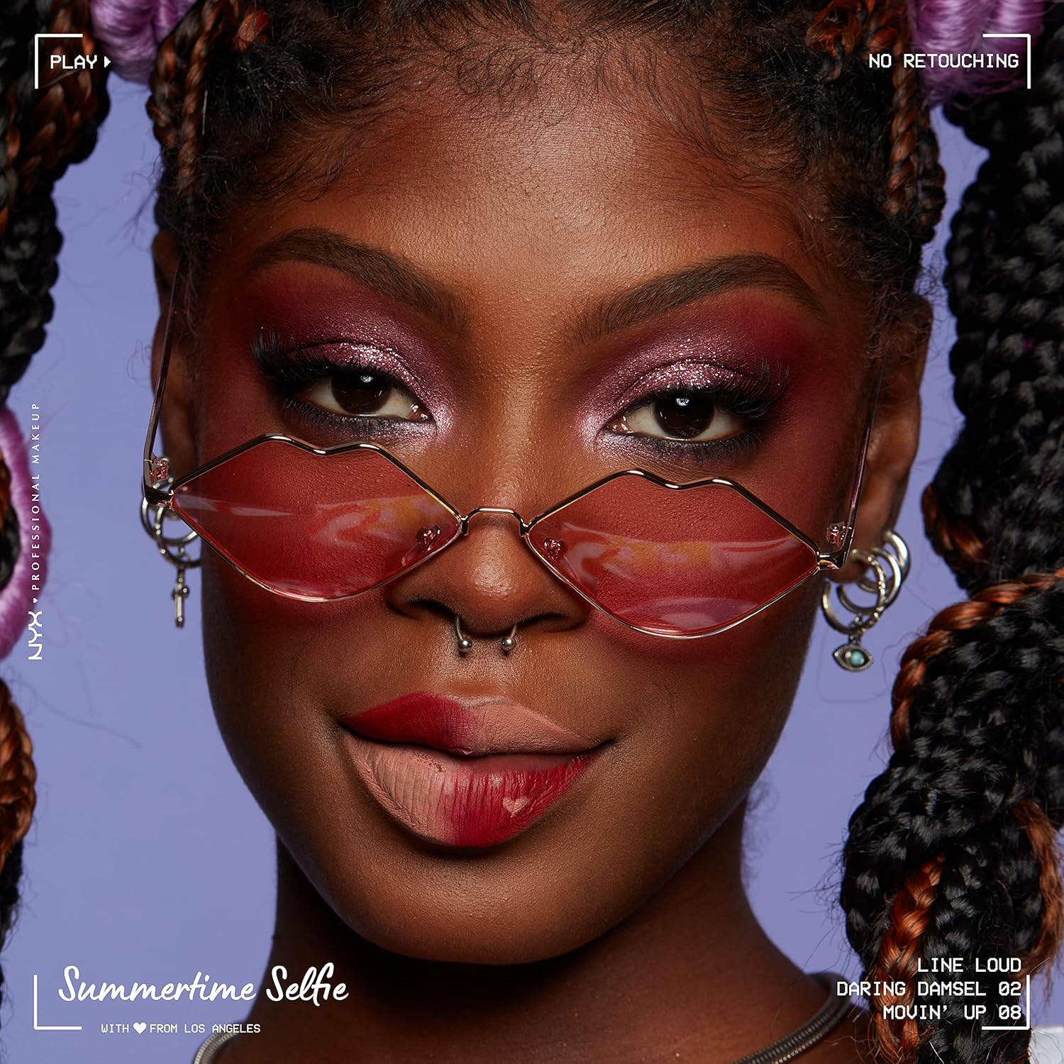 NYX Professional Makeup Line Loud Lip Pencil - DARLING DAMSEL (Pack of 2) image number 4