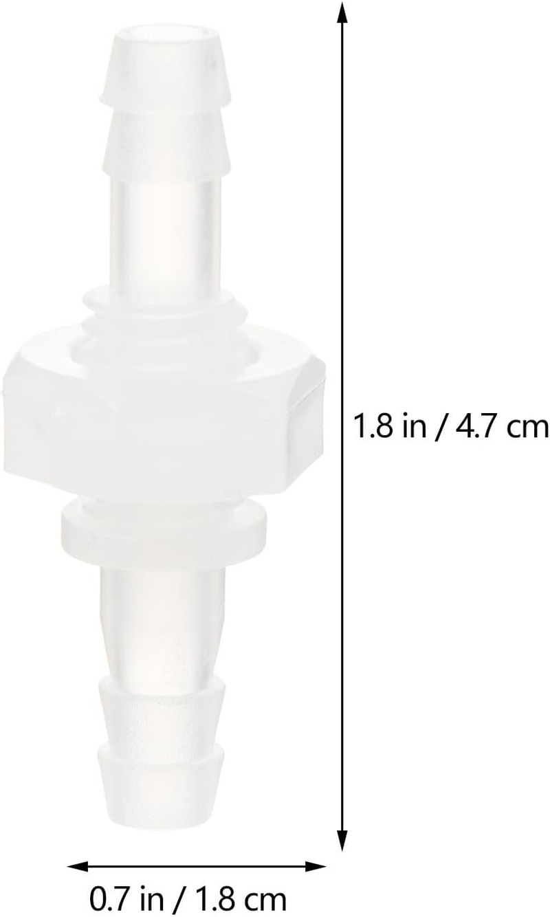 10Pcs Hose Barb Fitting Plastic Union Adapter Straight Connector for Easy Installation in Aquariums Gardens and Laboratories Practical Design image number 2