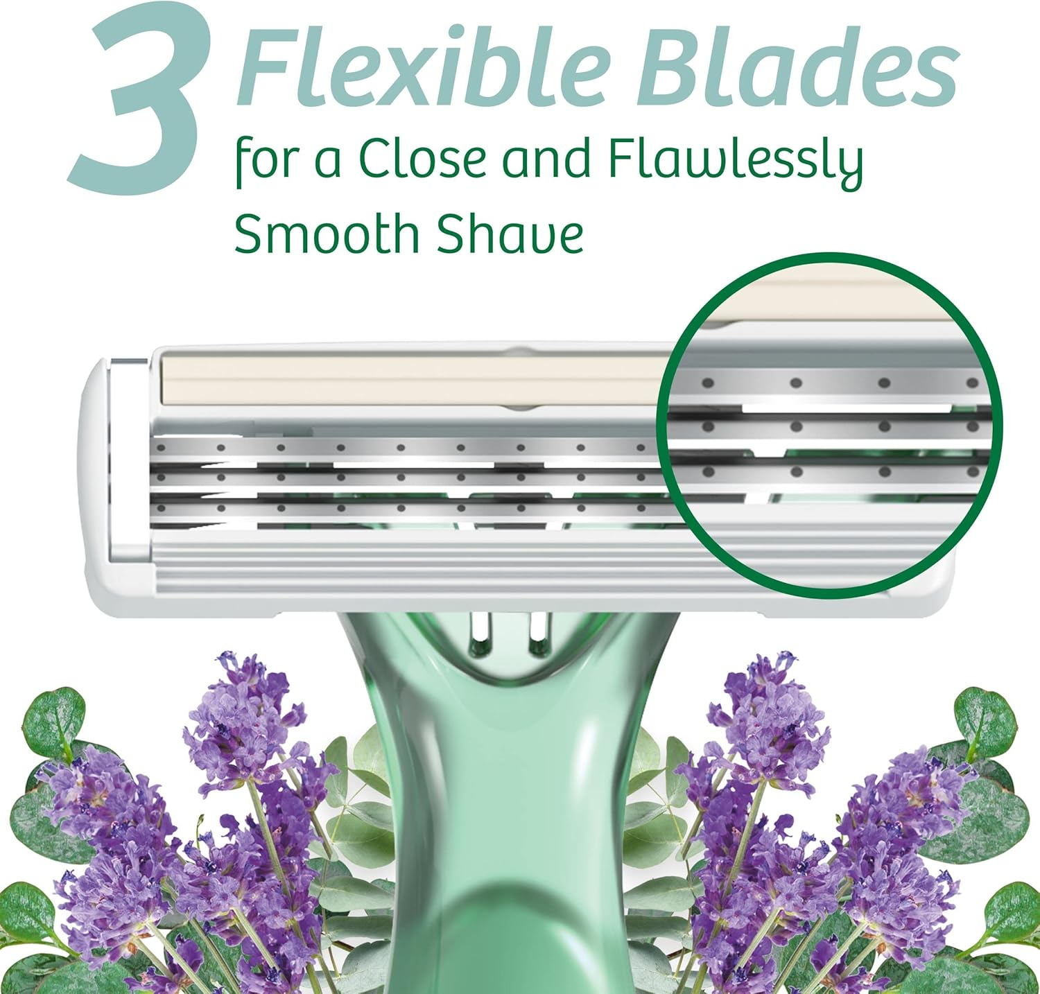 BIC Women'S Soleil Escape Disposable Razors with 3 Blades (Pack of 4) image number 4