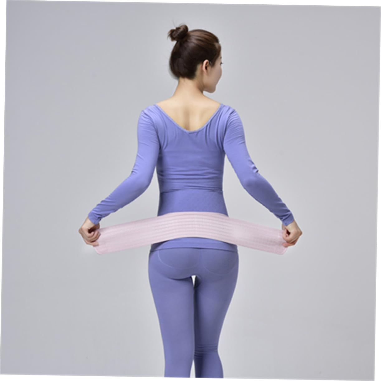 Pregnant Women Belts Dual Layer Breathable Maternity Belly Band Abdominal Support Waist Care Belt Postpartum Pelvic Brace Pink Free Size for Pregnancy and Recovery image number 5