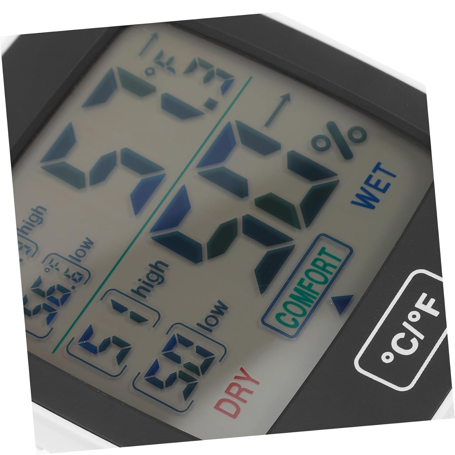 Gadpiparty Digital Hygrometer Thermometer with Large Screen Backlight Indoor Temperature Humidity Monitor for Home Office Basement Multipurpose Accurate Comfort Level Display image number 1