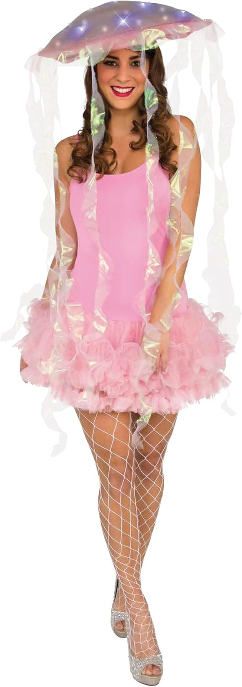 Charades Light up Jellyfish Costume Headpiece image number 1