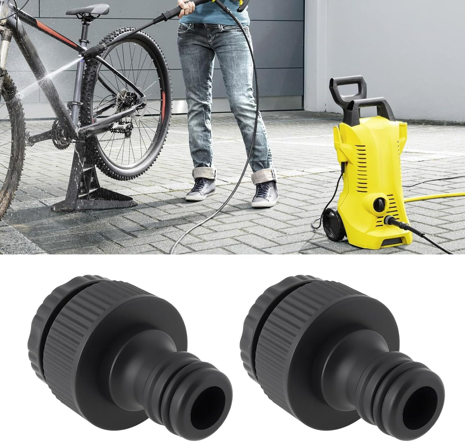 Emsea 2Pcs Hose Pipe Connector 6.465-031.0 Compatible with Karcher K2 K3 K4 K5 K7 Pressure Washer