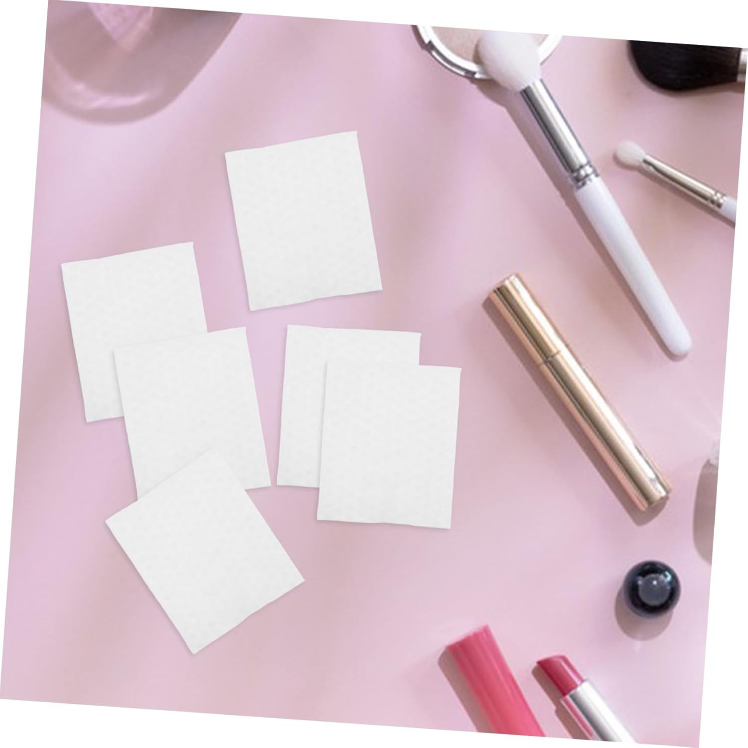 Square Makeup Cotton Pads for Face 450Pcs Pure Cotton Thick Remover Pads Nail Polish Cleansing Wipes for Women Facial Skincare and Tattoo Removal image number 5