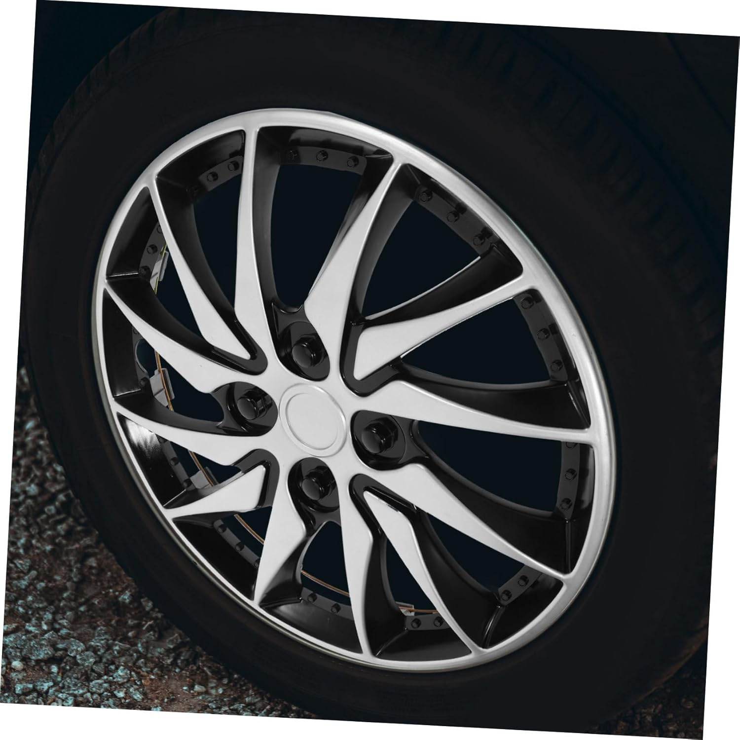 NOLITOY Universal Wheel Hub Case for Car Wheel Rim Cover Hubcap Hub Cover Auto Refit Accessory image number 2