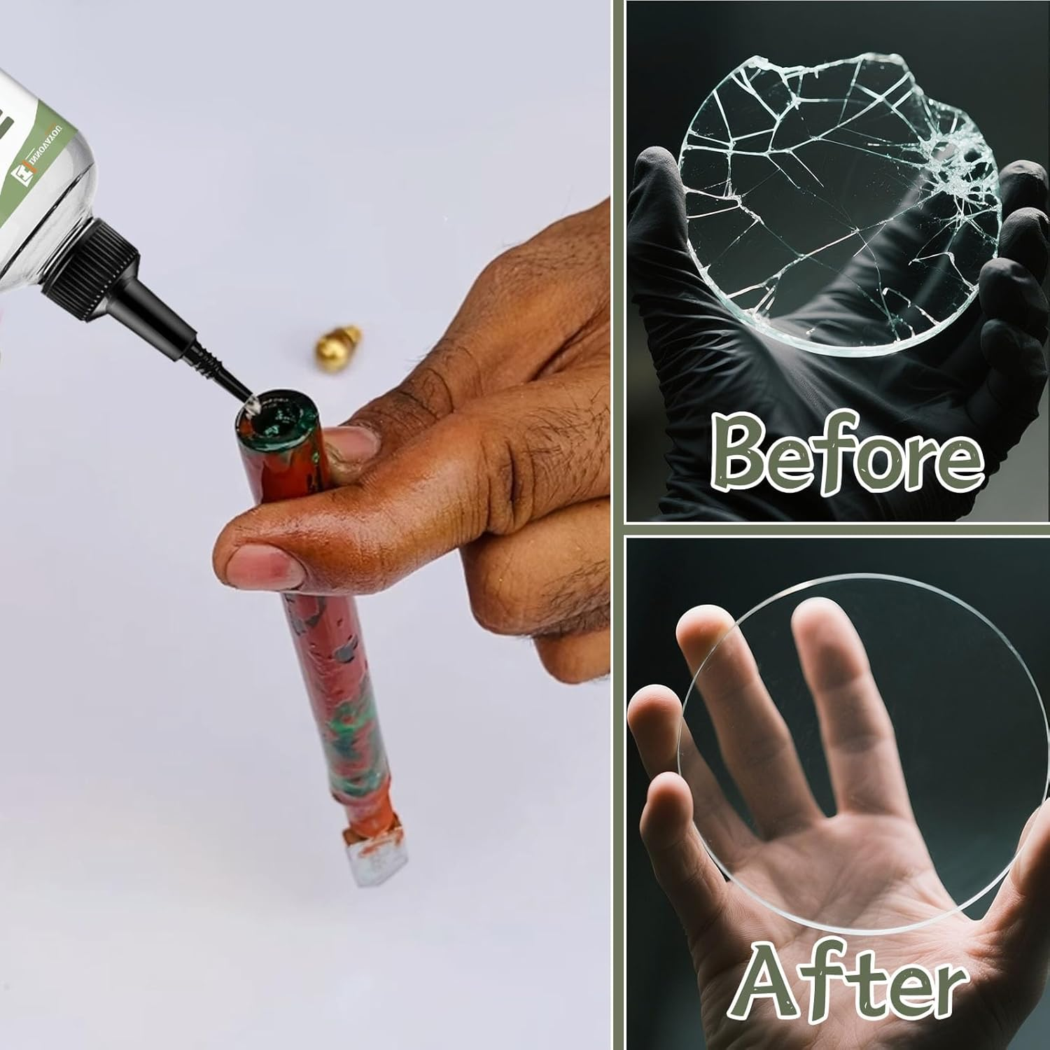 WAN2TLK Glass Cutting Oil 100Ml, Suitable for All Glass Cutting Tools, Glass Cutter Oil Is Used for Cutting Glass, Glass Bottles, Stained Glass, Tiles and Mirrors image number 2