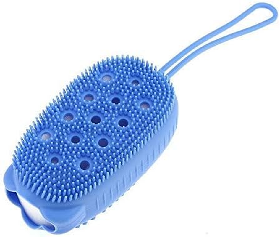 AARIV INTERNATIONAL Silicone Bubble Bath Brush Quick Foaming Scrubbing Brushes Soft Rubbing Massage Bubble Body Cleaner for Shower Bathroom image number 2