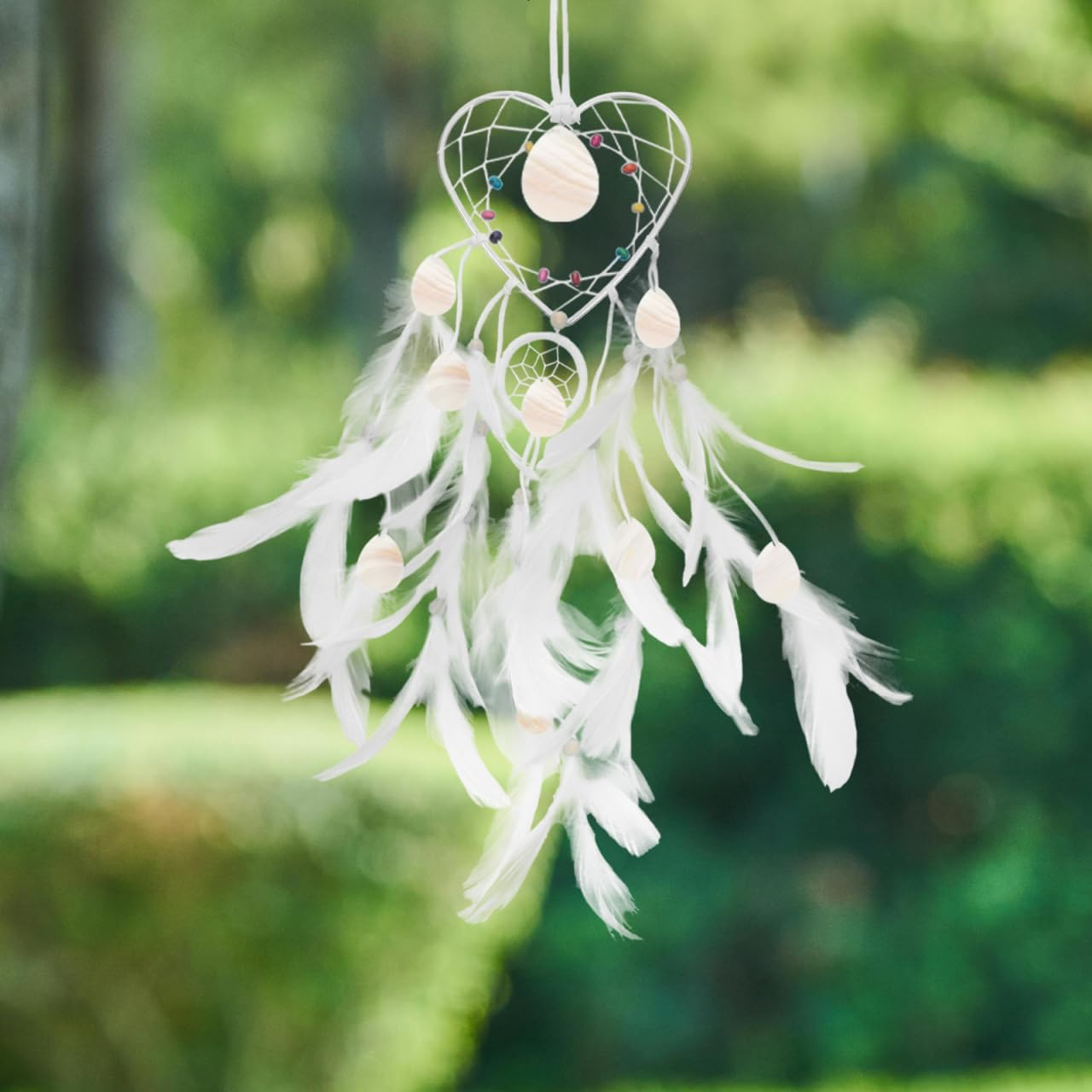 COHEALI 10Cm Dreamcatcher Iron Circle Hoop - Heart Shaped Metal Ring for DIY Crafts Macrame Projects and Home Decor Hanging image number 6