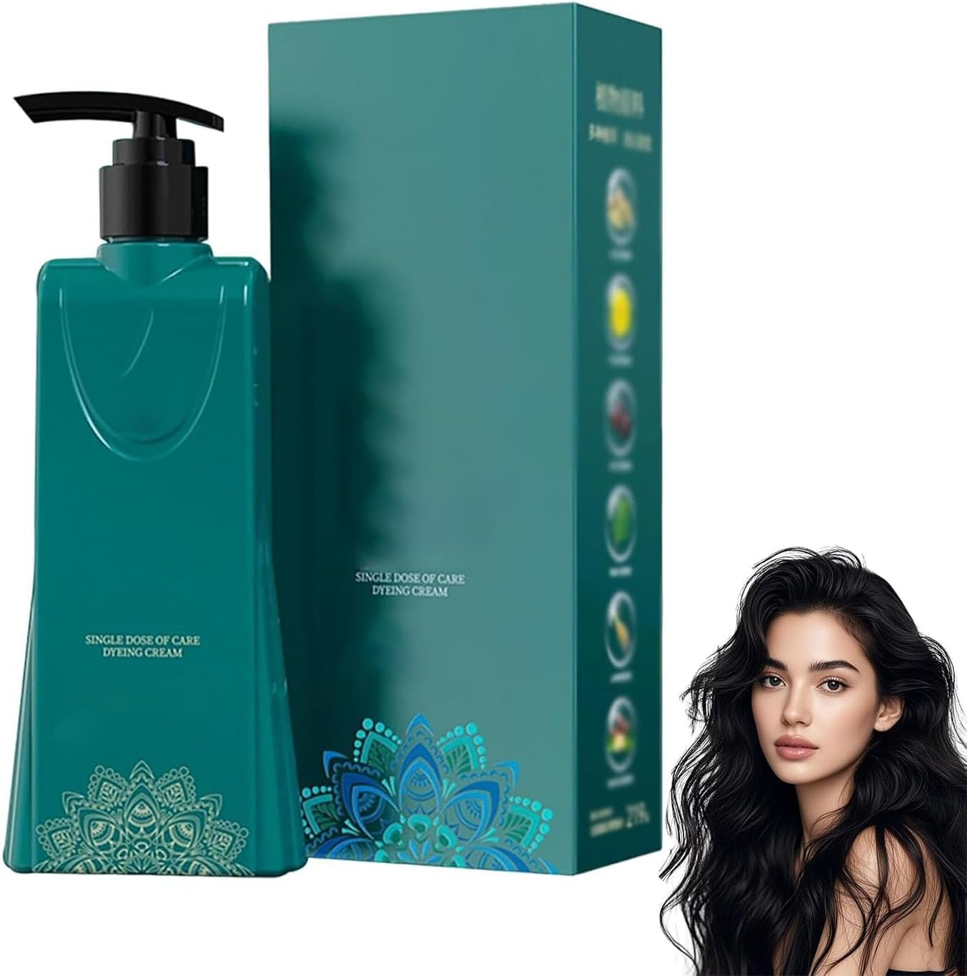 Mild Formula Long Lasting Hair Dye Set, Long-Lasting & Natural Hair Color Shampoo, Nurture Your Strands, Keep Your Hair Fragrant All Day, Cover Gray Hair,Chestnut Brown image number 4