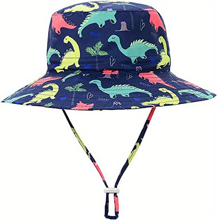 Baby Toddler Kids Bucket Sun Hat Summer Sun Protection Beach Hat for 6 Months - 4 Years Boys Girls