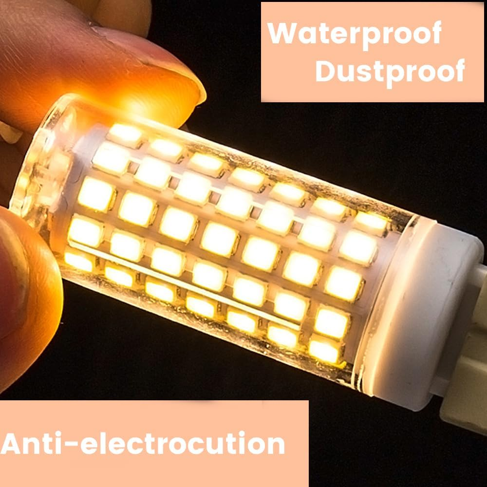 G9 White Dimmable 12V 24V AC/DC 5W 63LED 4014SMD LED Bulb for Closet Lighting, Bedside Lamps, RV, Camper, Marine, Energy Efficient and Durable - 4 Pack - 2, Warm White image number 6