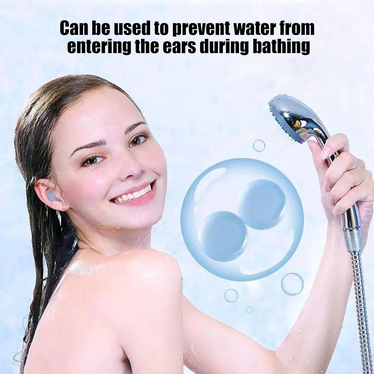 Sleeping Noise Cancelling Silicone Ear Plugs - 32Db NRR Reusable Soft Moldable Waterproof for Snoring, Swimming, Airplanes (6 Pairs) image number 2