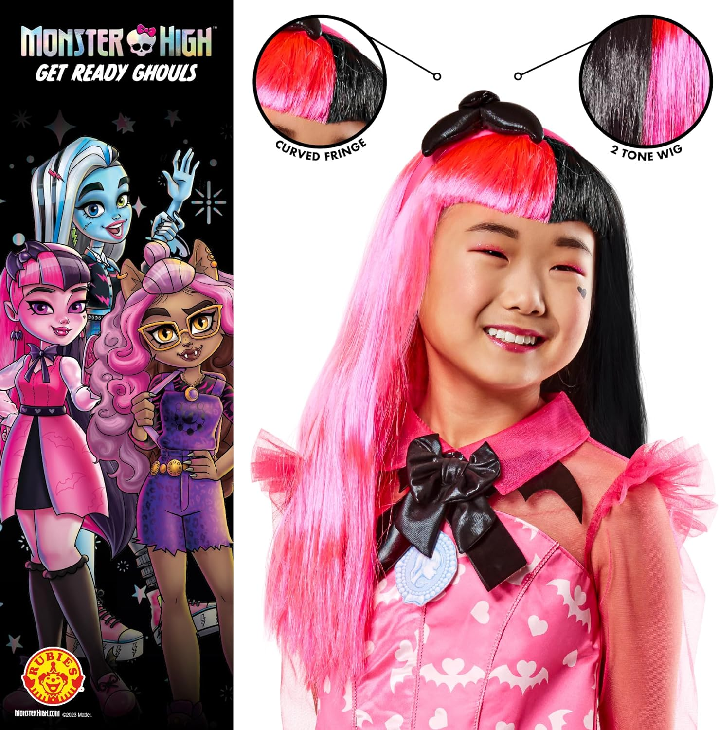 Draculaura Wig for Kids - Monster High