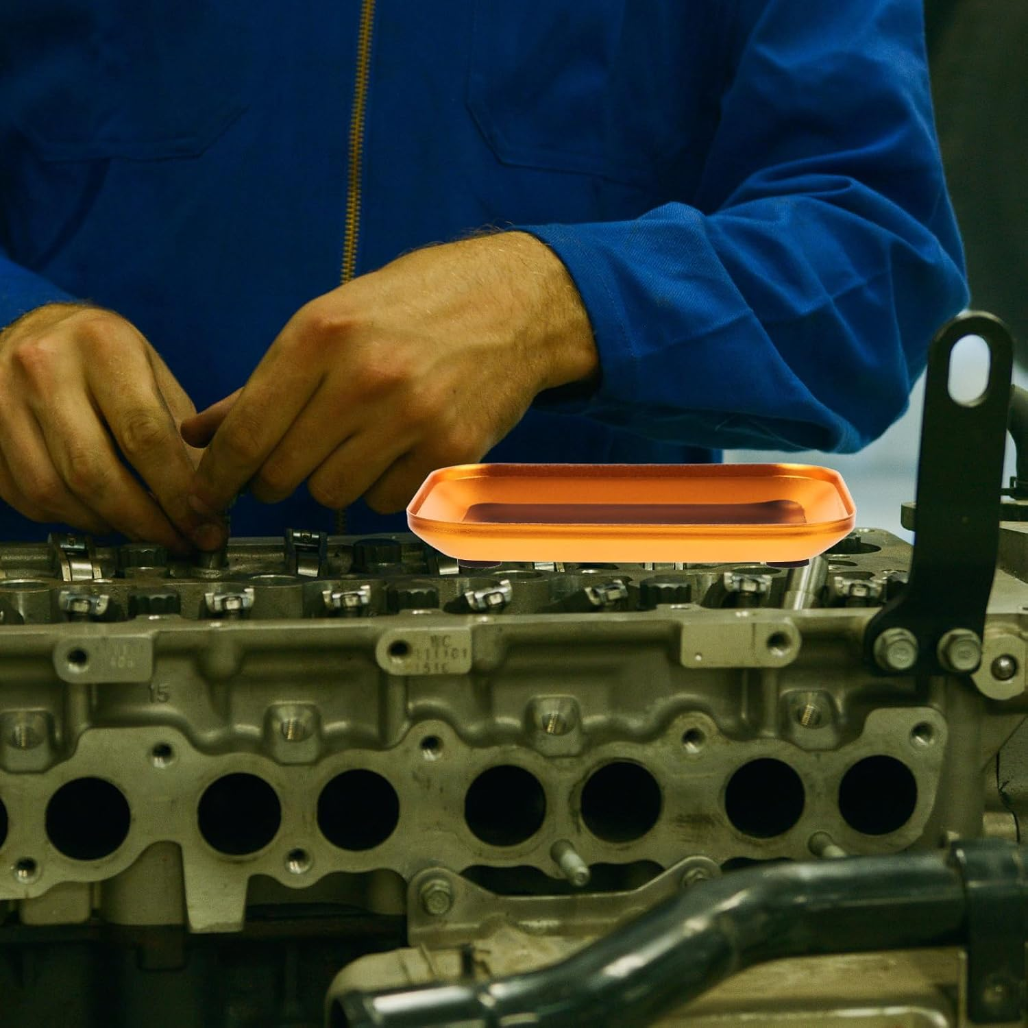 2 Pcs Aluminum Alloy RC Screw Tray, Golden Metal Parts Bowl for Model Airplane Repair, Nut and Gasket Storage Tool, Portable Screw Holder for Rc Repair Tool image number 5