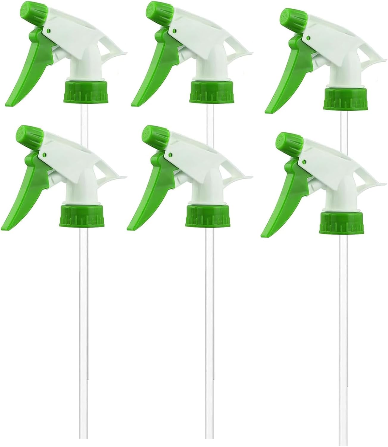 Yeanifeana 6PCS Spray Bottle Nozzle, Leak Proof Plastic Spray Trigger Replacement for Cleaning Bottles, Random Color, Durable Mist Sprayer Accessories