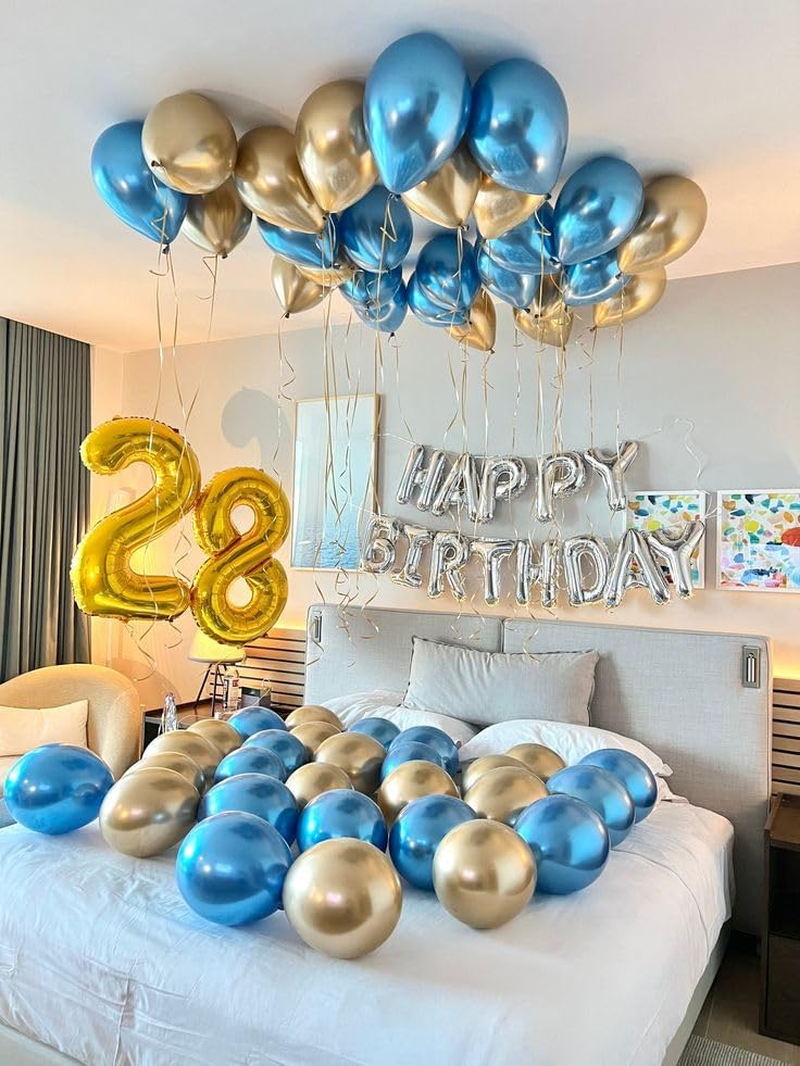 Gold 2 Balloon, Number Balloon 40 Inch, Two Balloon Number Birthday Decorations, Second 2Nd Birthday Party Supplies, Number 2 Balloon image number 1
