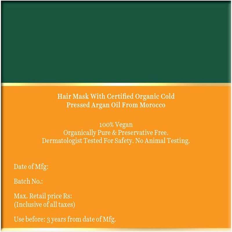 Biotique Argan Oil Hair Mask from Morocco (Ideal for Frizz -Free and Stronger Hair), 175G image number 1