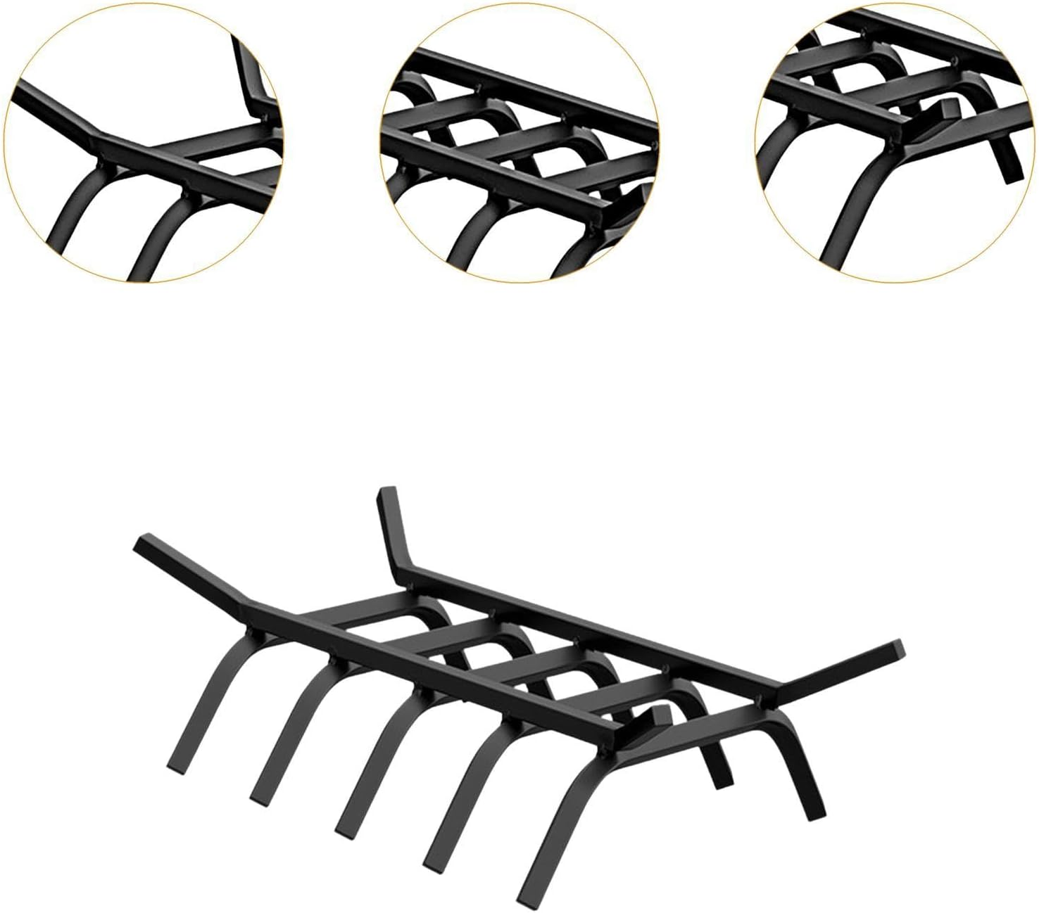 Firewood Rack Organizer Fireplace Log Grate for Indoor Fireplaces Firepit image number 3