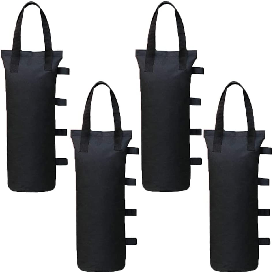 4 Pcs 112 LBS Extra Large Pop up Gazebo Weights Sand Bags for Ez Pop up Canopy Tent Outdoor Instant Canopies,Sand Bags without Sand, Black image number 5
