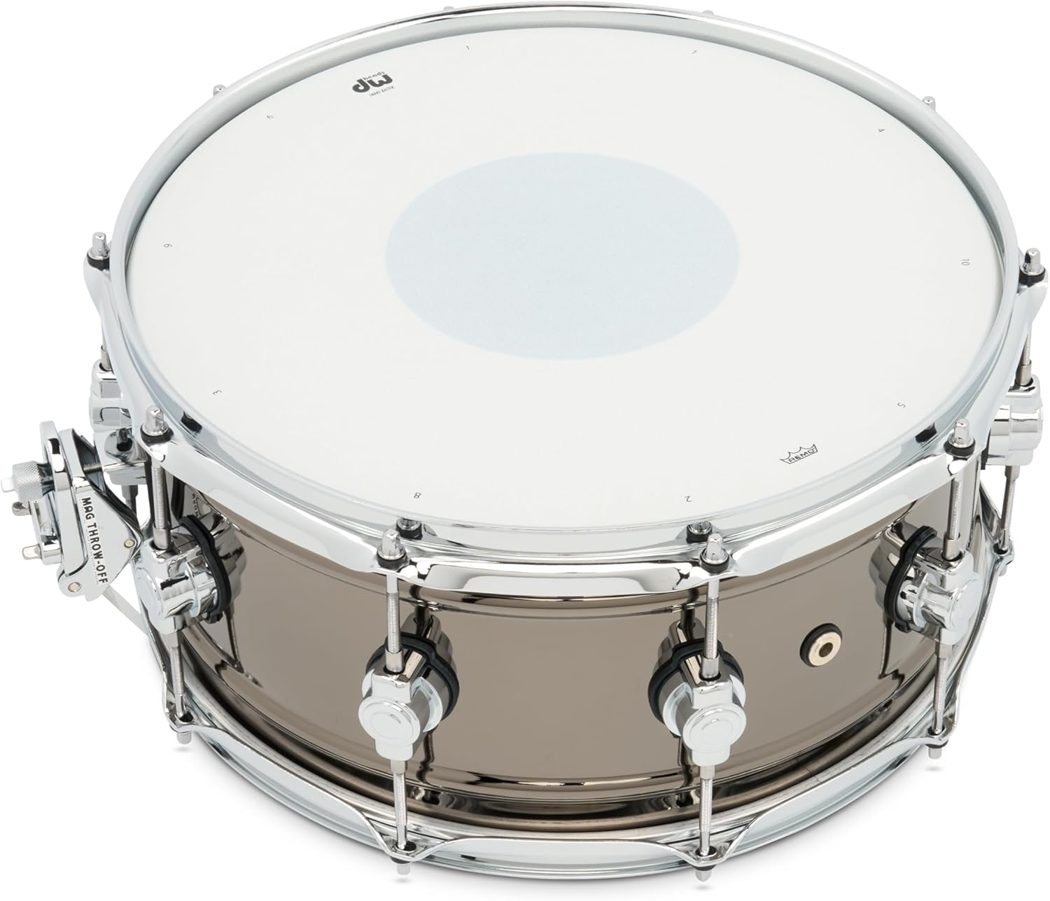 DW Design Series Black Nickel over Brass Snare Drum 14X6.5 Inch