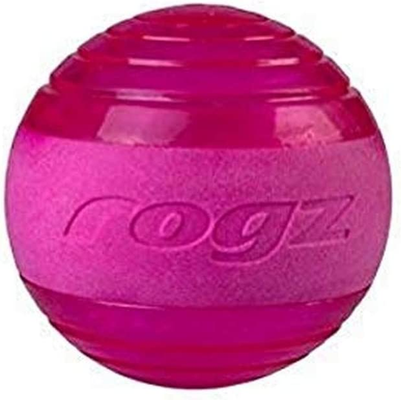Rogz Squeak Fetch Ball Dog Toy Red Medium image number 1