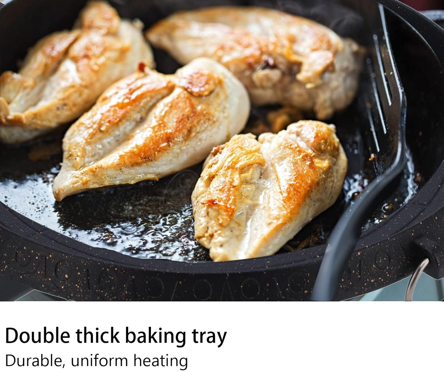 Stovetop Barbecue Grill, Non-Stick Portable Korean Style Double‑Layer Thick Multi‑Function BBQ Grill Pan with Inclined Design, Practical Barbecue Grill Plate for Indoor Outdoor Restaurant(Round A) image number 1