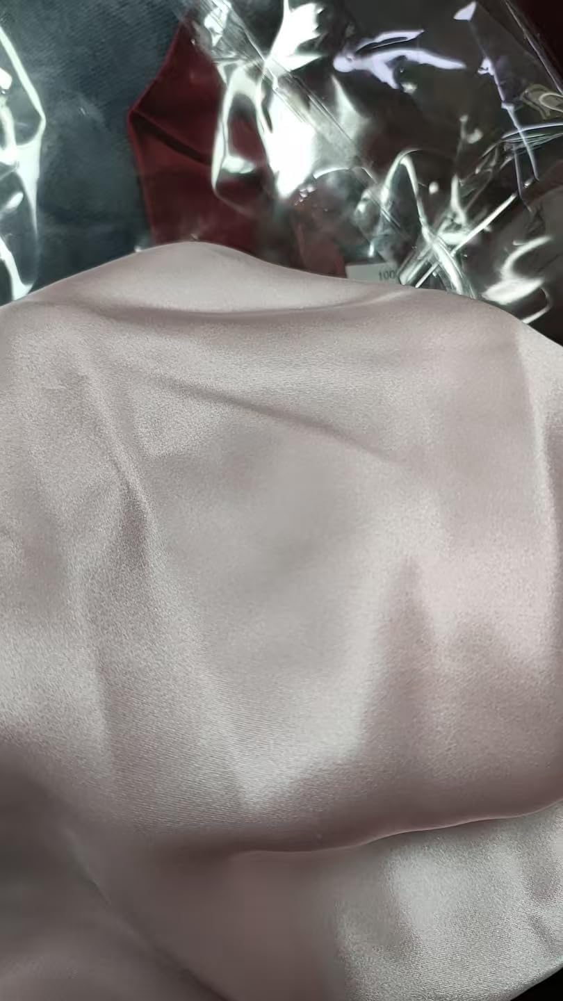 Gorsmoon Silk Bonnet for Sleeping - 100% Mulberry Silk Sleep Cap, Adjustable & Breathable Sleep Cap Silk, Silk Bonnet for Women, Non-Slip & Easy Care (Pink) image number 2