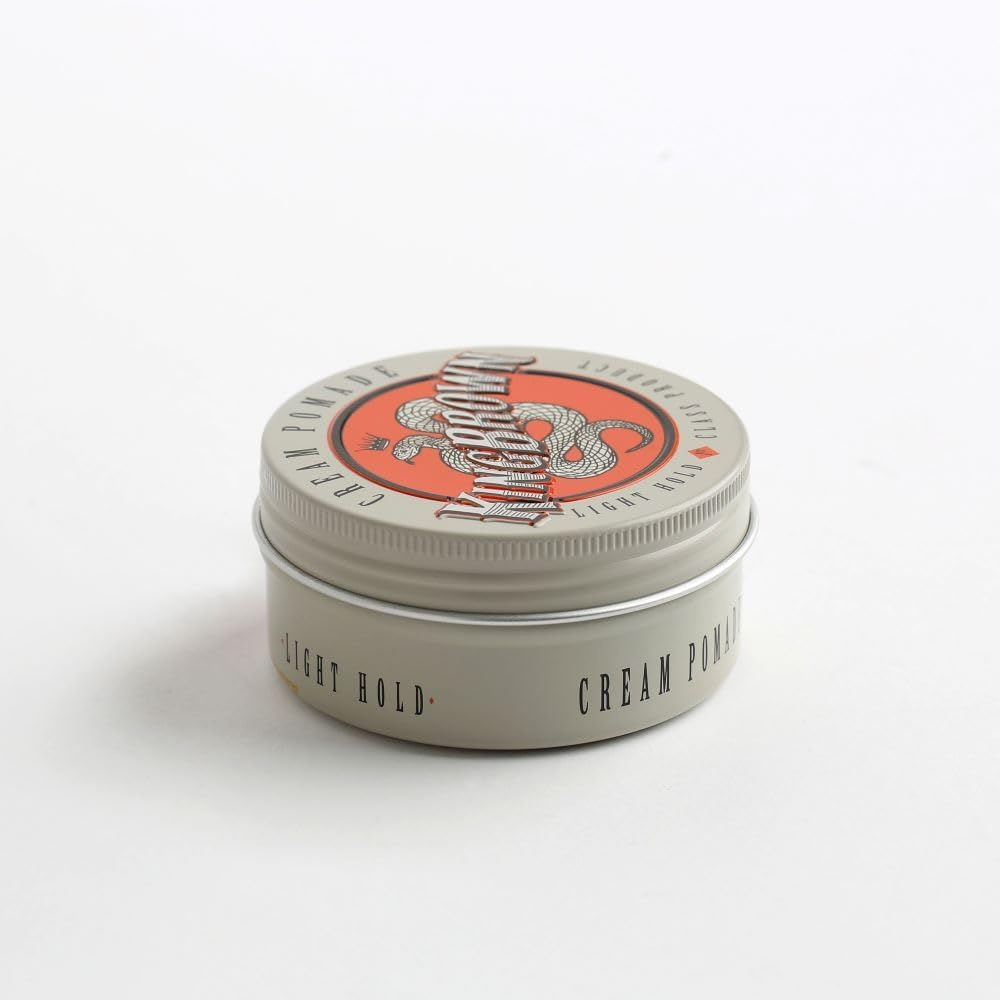King Brown Cream Pomade - Light to Medium Hold Styling Cream, Water Soluble, Lemon Myrtle and Sandalwood Scent, Neutral Sheen, 75G