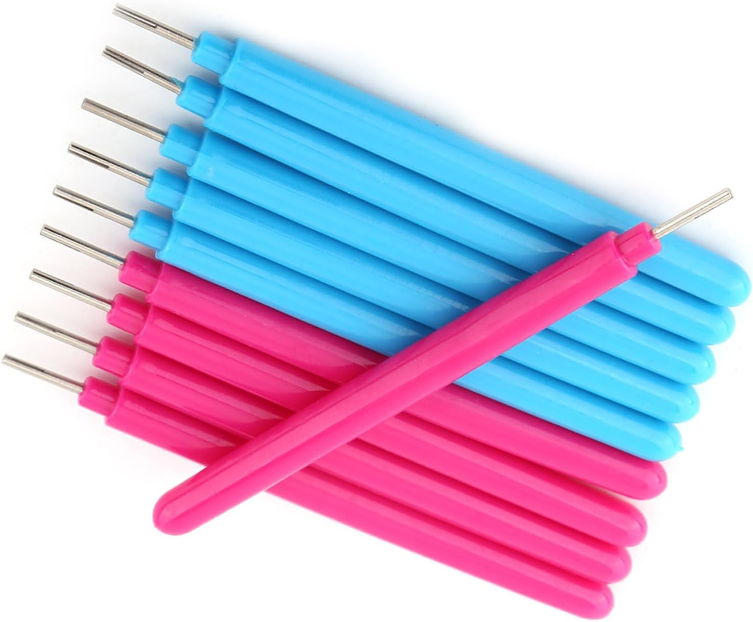 Rolling Paper Quilling Tools 10Pcs Plastic Paper Quilling Kit for Art Craft DIY 4.2Inch image number 2