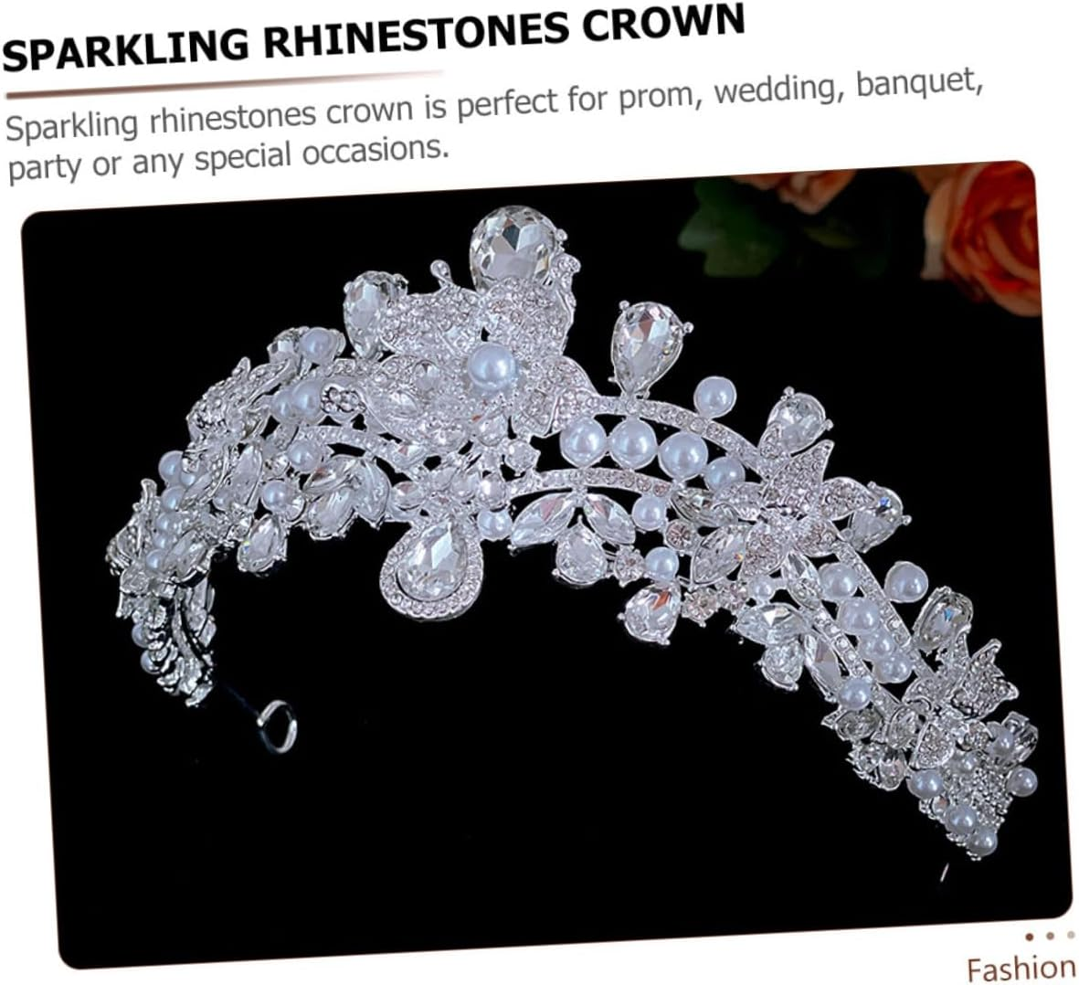 Baluue Wedding for Bride Luxurious Rhinestone Hair Jewelry for Prom and Parties Elegant Accessory for Women for Pageants and Special Occasions image number 4