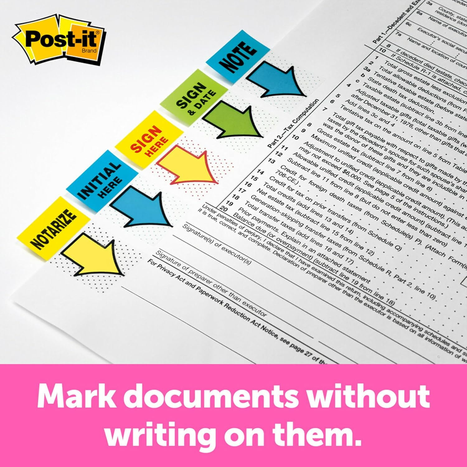 Post-It Flags Sign Here 25.4Mm X 43.2Mm 680-SH2 image number 6