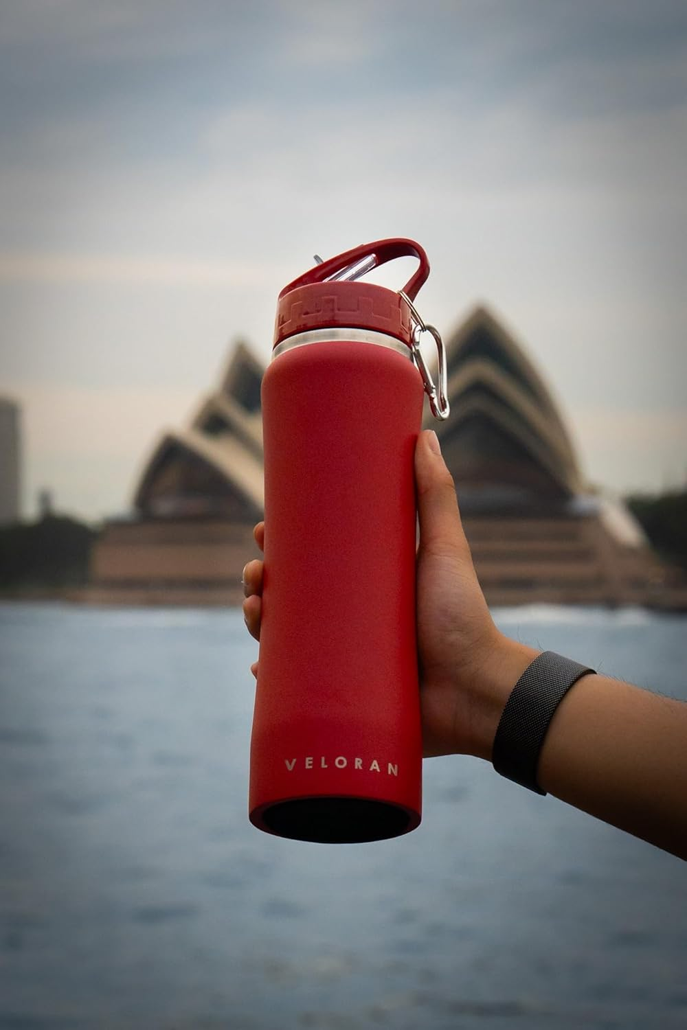 750Ml Insulated Water Bottle with Unique Easy-Grip Design, Straw, and Cleaning Brush - One-Handed Access, Stylish Hydration Companion (Turquoise) image number 6