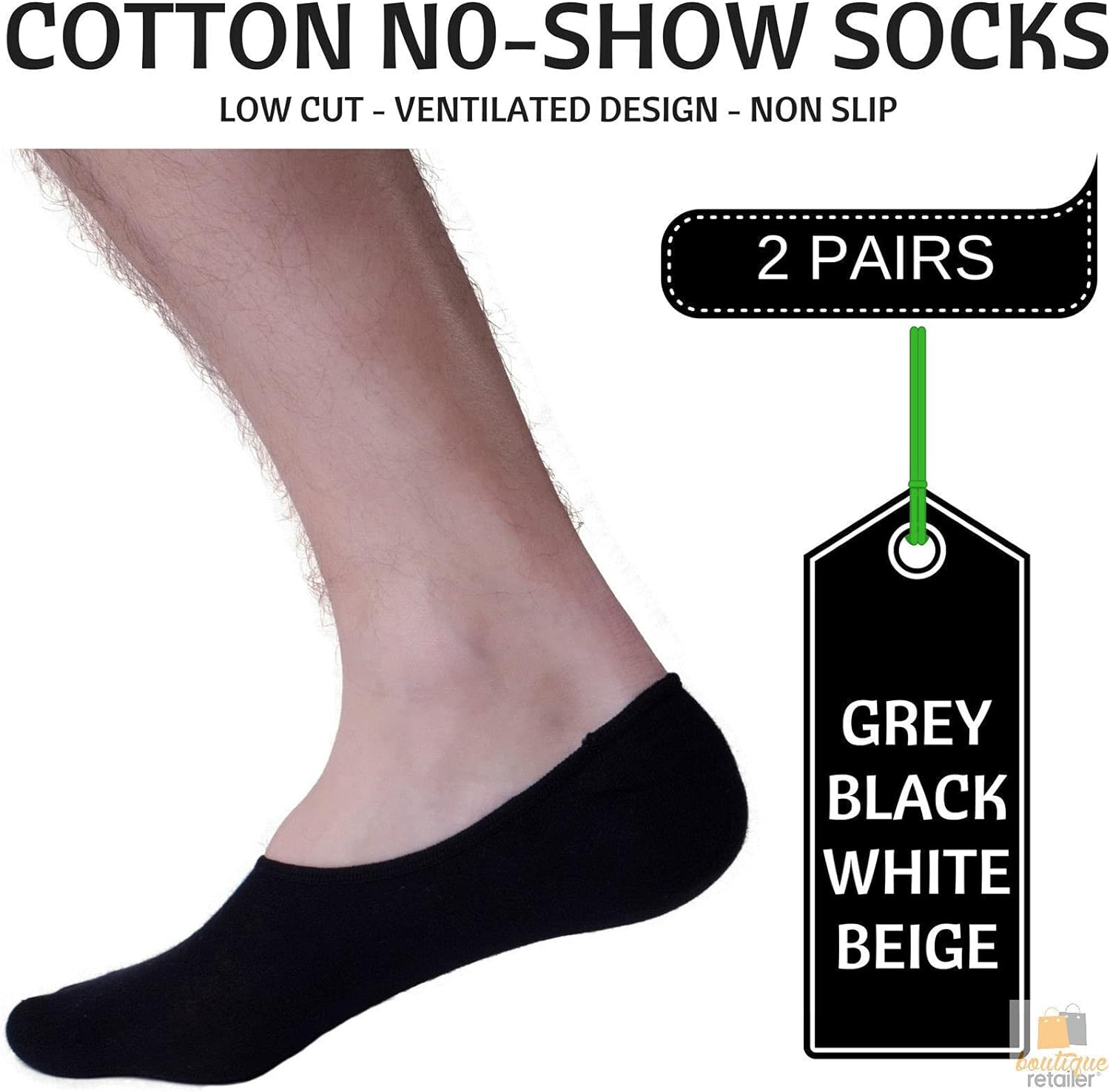 Heel Grip Invisible Footlet Seamless Cotton Socks